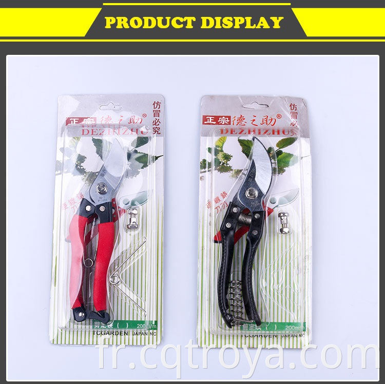 Wholesale Anti Slip Grip Sk5 High Carbon Steel Garden Manual Hand Bypass Pruning Shearing Scissors Gardening Pruner Shears11